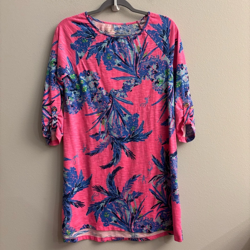 Lilly Pulitzer Surfcrest dress in the Tiki Pink Out On A Limb Size Small